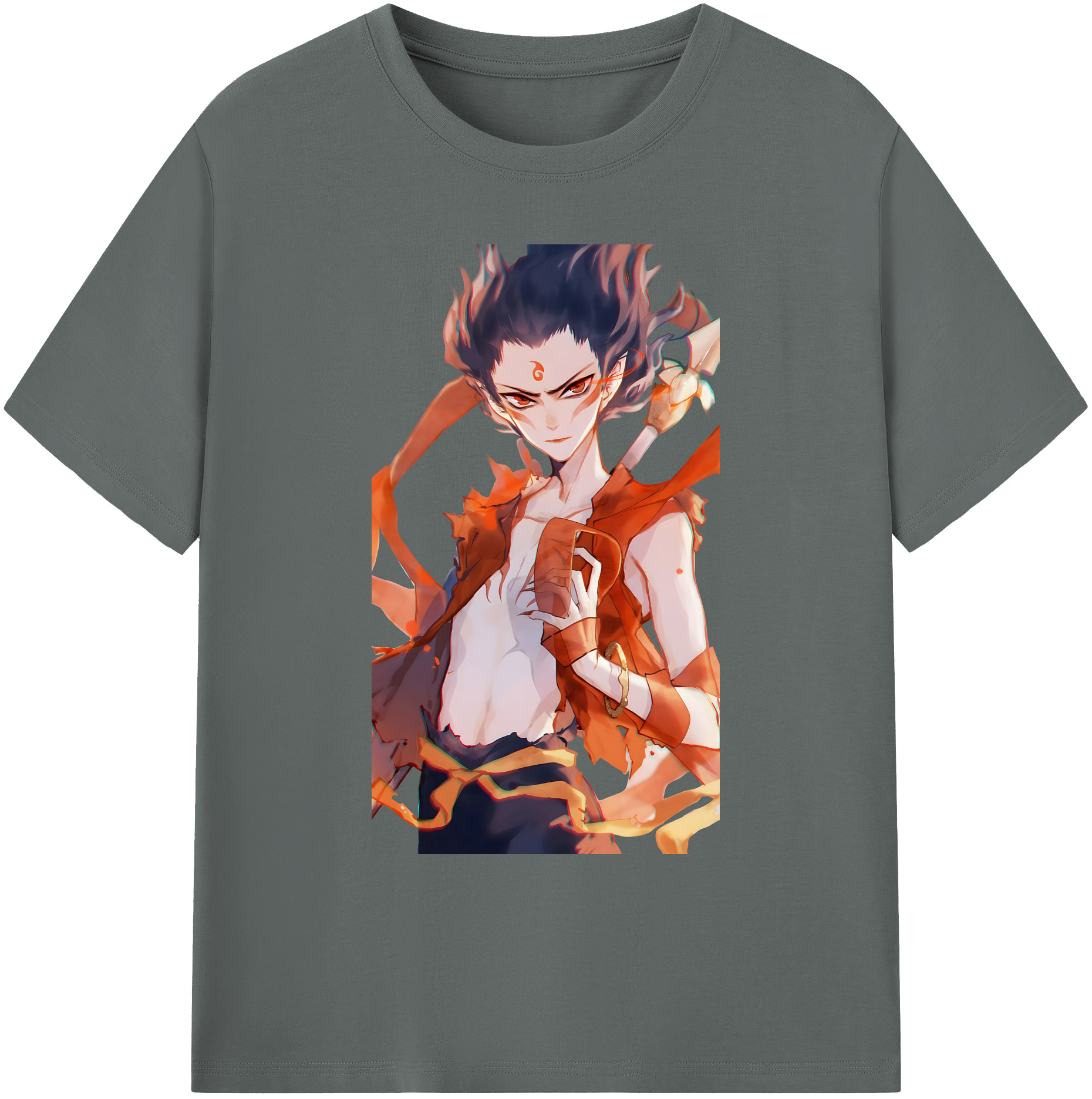 （画像用） Ne Zha 2 ナタ 魔童の大暴れ 綿100％ メンズ半袖Tシャツ｜肌触りやわらか＆通気性